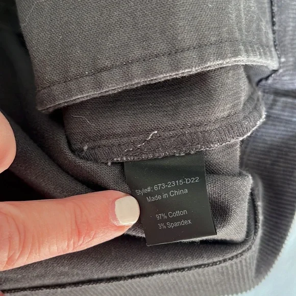 Jenni Kayne Corduroy Jacket Gray Washed Black S - Picture 14 of 14